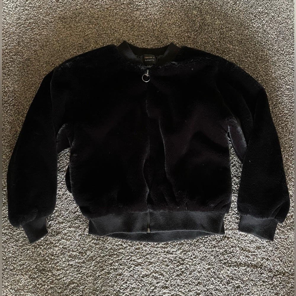 Fuzzy Crop Jacket